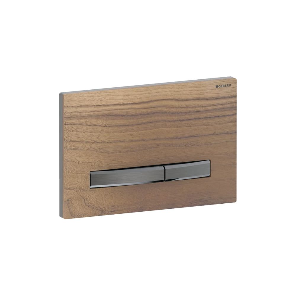 Geberit Drückerplatte Sigma50, 2-Mengen-Spülung, Square, Nussbaum amerikanisch, Meta... GEBERIT-115671JX2 4025410749529 (Abb. 4)