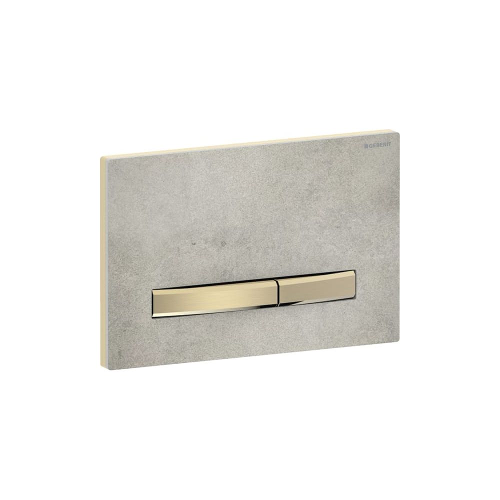 Geberit Drückerplatte Sigma50, 2-Mengen-Spülung, Square, Betonoptik, Metallfarbe Mes... GEBERIT-115672JV2 4025410749659 (Abb. 4)
