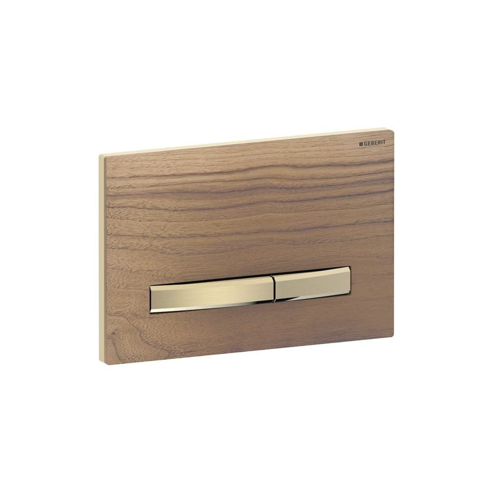 Geberit Drückerplatte Sigma50, 2-Mengen-Spülung, Square, Nussbaum amerikanisch, Meta... GEBERIT-115672JX2 4025410749703 (Abb. 4)