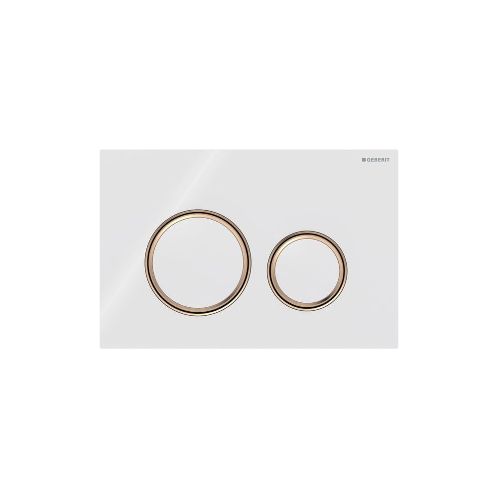 Geberit Sigma 50 (ex Sigma 21) Drückerplatte, 2-Mengen-Spülung, Round, Weiß, Metallf... GEBERIT-115650SI1 4025410759429 (Abb. 3)