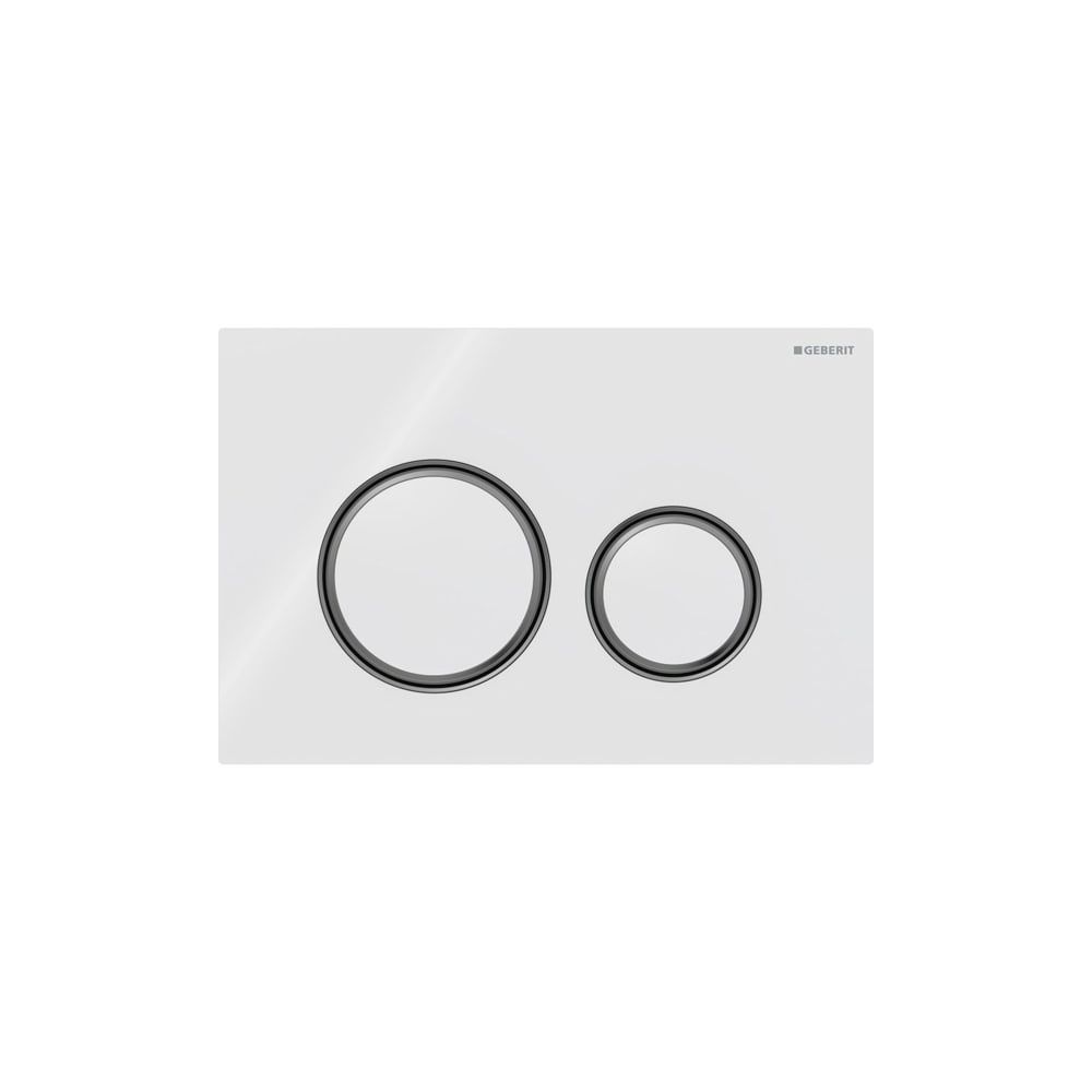 Geberit Sigma 50 (ex Sigma 21) Drückerplatte, 2-Mengen-Spülung, Round, Weiß, Metallf... GEBERIT-115651SI1 4025410759160 (Abb. 3)