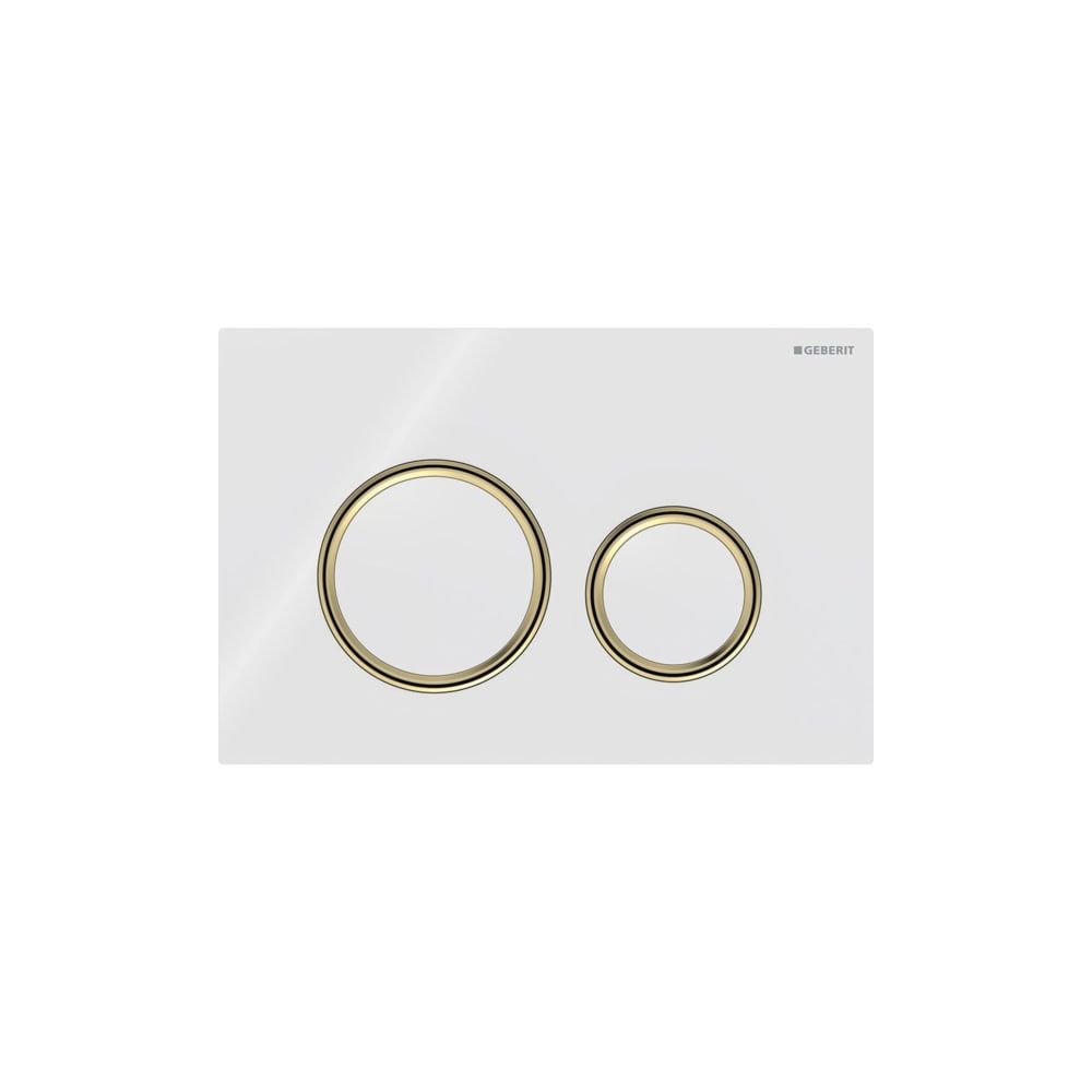 Geberit Sigma 50 (ex Sigma 21) Drückerplatte, 2-Mengen-Spülung, Round, Weiß, Metallf... GEBERIT-115652SI1 4025410759184 (Abb. 3)