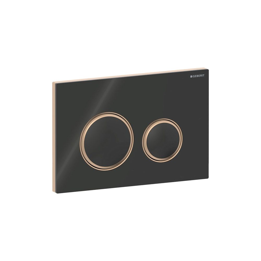 Geberit Drückerplatte Sigma50, 2-Mengen-Spülung, rund, Schwarz, Metallfarbe Rotgold,... GEBERIT-115650SJ1 4025410759054 (Abb. 4)