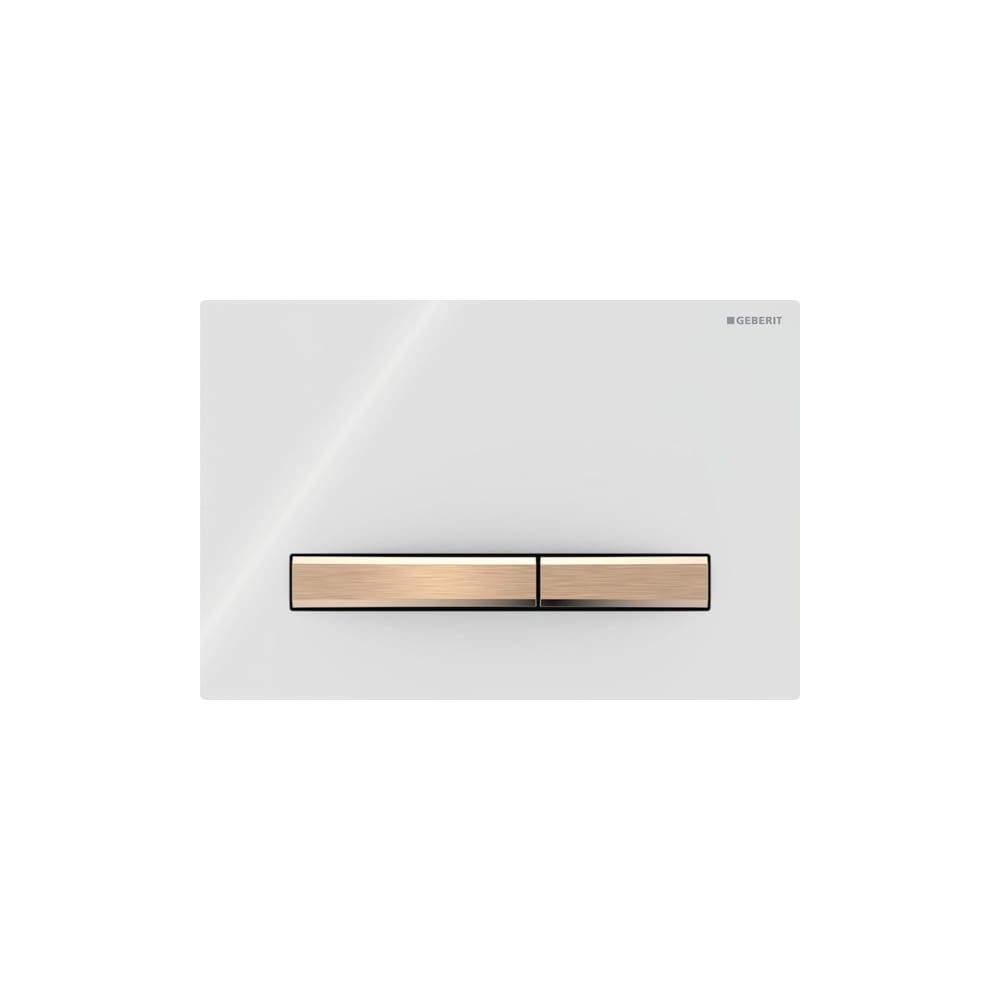 Geberit Sigma 50 Drückerplatte, 2-Mengen-Spülung, Square, Weiß, Metallfarbe Rotgold... GEBERIT-115670112 4025410759399 (Abb. 3)