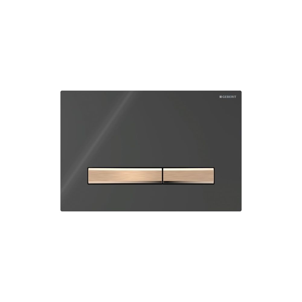 Geberit Sigma 50 Drückerplatte, 2-Mengen-Spülung, Square, Schwarz, Metallfarbe Rotgo... GEBERIT-115670DW2 4025410759535 (Abb. 3)