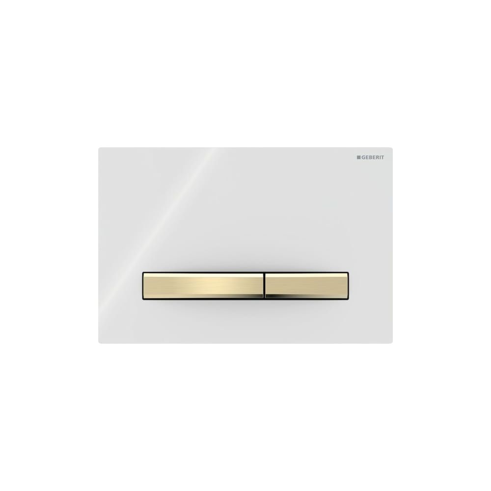 Geberit Sigma 50 Drückerplatte, 2-Mengen-Spülung, Square, Weiß, Metallfarbe Messing... GEBERIT-115672112 4025410759634 (Abb. 3)