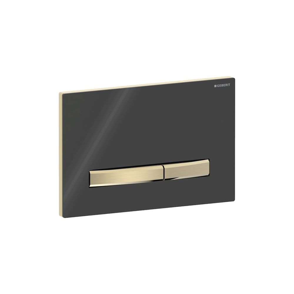 Geberit Drückerplatte Sigma50, 2-Mengen-Spülung, Square, Schwarz, Metallfarbe Messin... GEBERIT-115672DW2 4025410759658 (Abb. 4)
