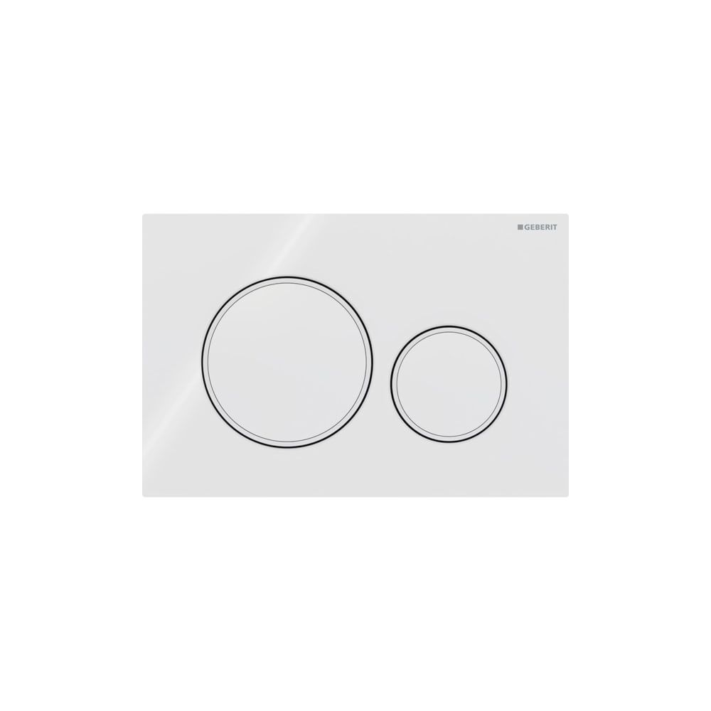 Geberit Sigma 20 Drückerplatte mit 2-Mengen-Spülung, Weiß/Mattweiß... GEBERIT-115882111 4025410759849 (Abb. 3)