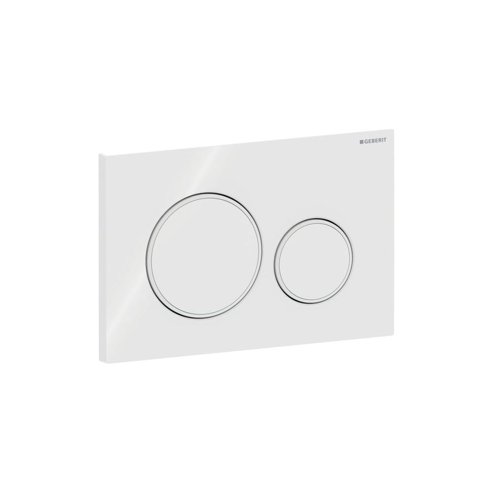 Geberit Drückerplatte Sigma20 mit 2-Mengen-Spülung, Weiß Weiß matt, 115882111... GEBERIT-115882111 4025410759849 (Abb. 4)