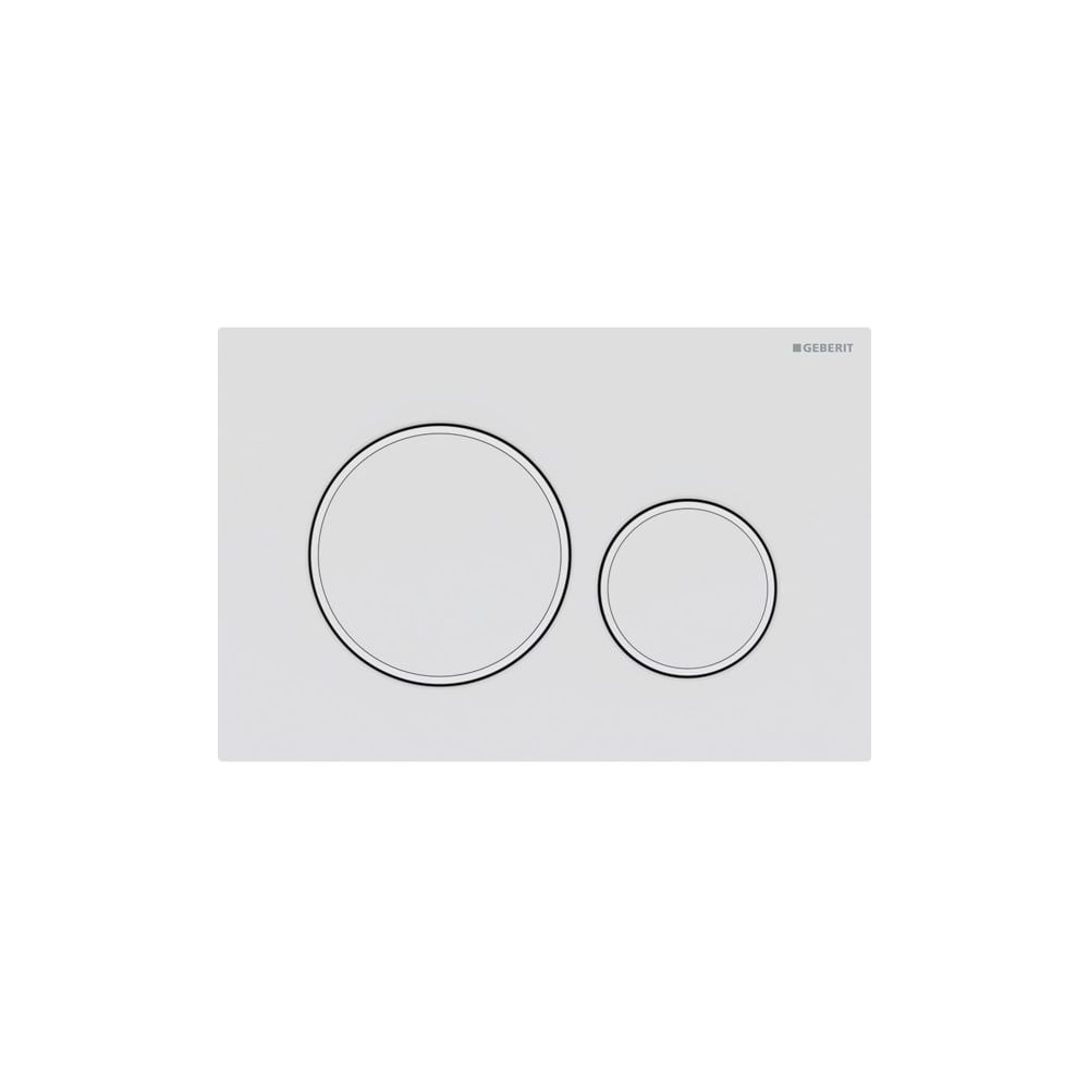 Geberit Sigma 20 Drückerplatte mit 2-Mengen-Spülung, Weiß/Mattweiß lackiert, easy-to... GEBERIT-115882011 4025410759542 (Abb. 3)
