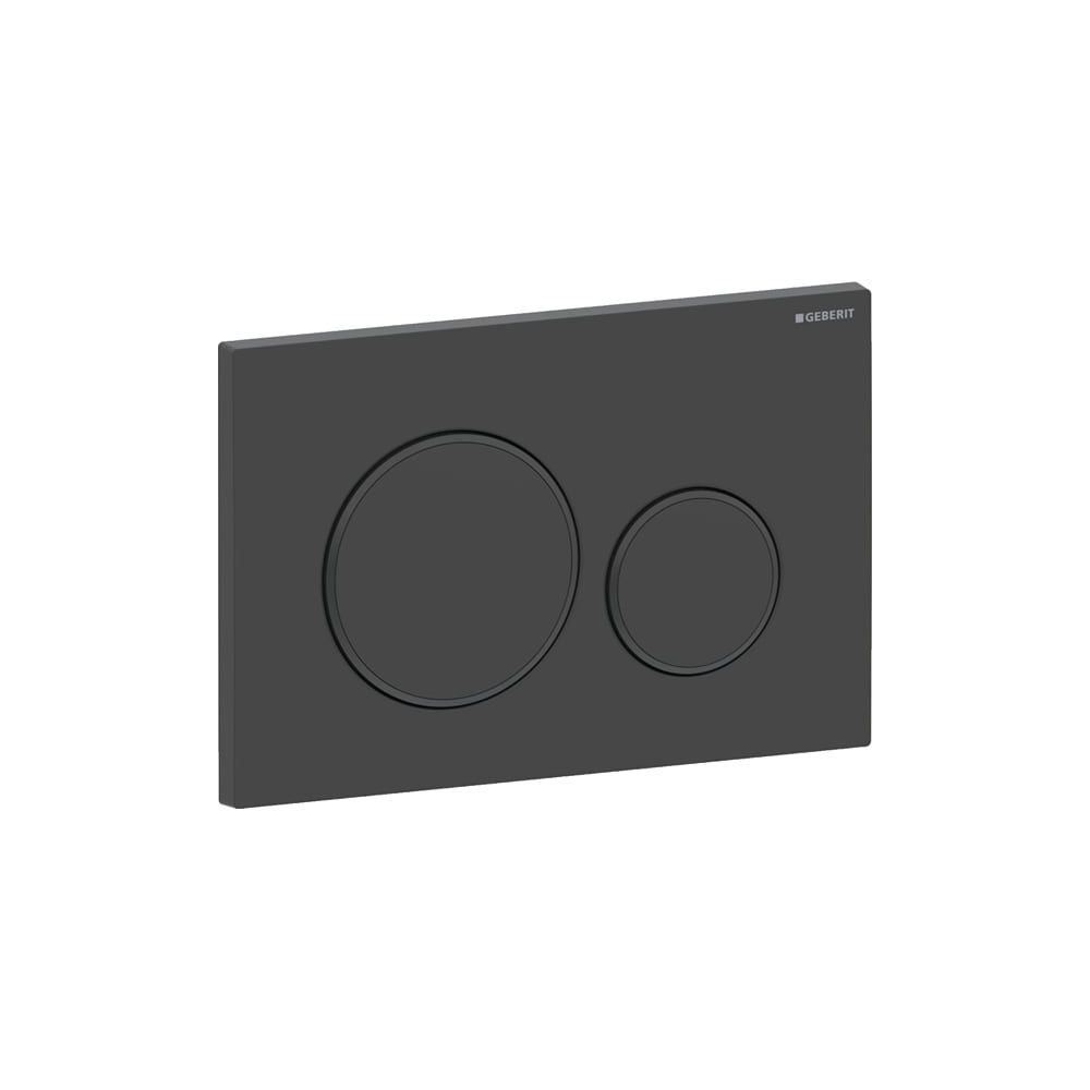 Geberit Drückerplatte Sigma20 mit 2-Mengen-Spülung, Schwarz/Schwarz matt lackiert, E... GEBERIT-115882161 4025410759672 (Abb. 4)