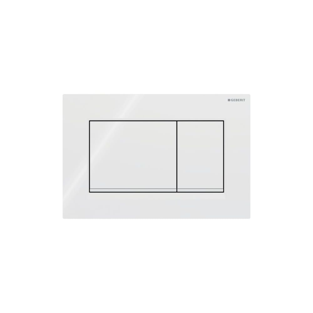 Geberit Sigma 20 (ex Sigma 30) Drückerplatte mit 2-Mengen-Spülung, Weiß/Mattweiß... GEBERIT-115883111 4025410759689 (Abb. 3)
