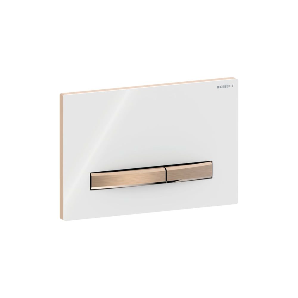 Geberit Drückerplatte Sigma50, 2-Mengen-Spülung, Square, Weiß, Metallfarbe Rotgold, ... GEBERIT-115670112 4025410759399 (Abb. 5)