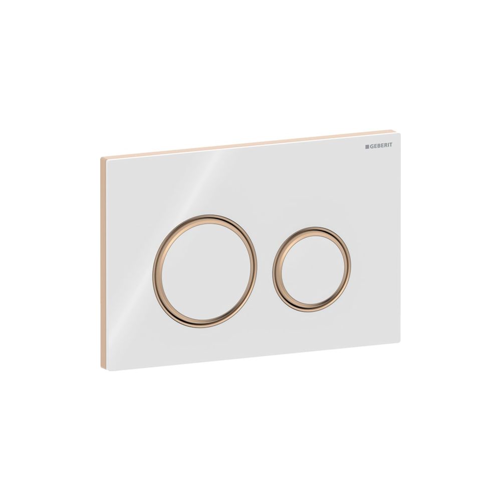 Geberit Drückerplatte Sigma50, 2-Mengen-Spülung, rund, Weiß, Metallfarbe Rotgold, Ea... GEBERIT-115650SI1 4025410759429 (Abb. 5)
