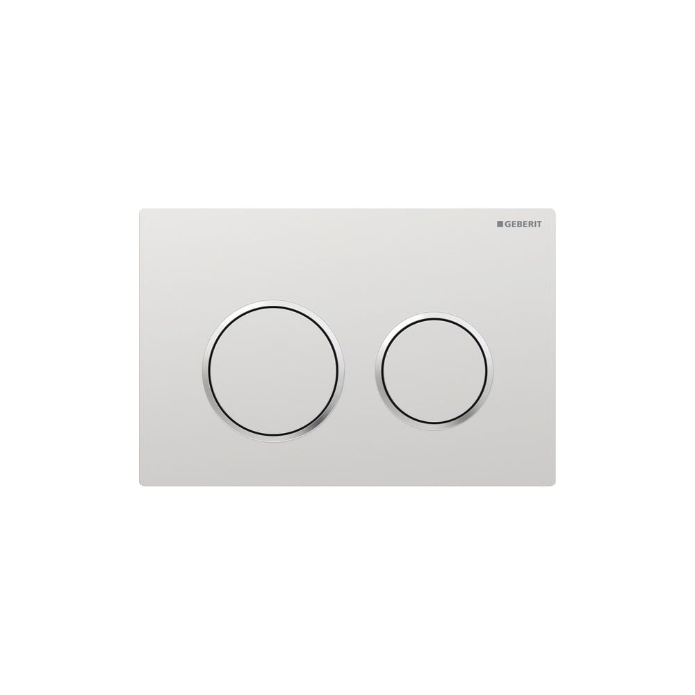 Geberit Omega 20 Drückerplatte, 2-Mengen-Spülung Mattchrom lackiert, easy-to-clean, ... GEBERIT-115085JQ1 4025410756602 (Abb. 3)
