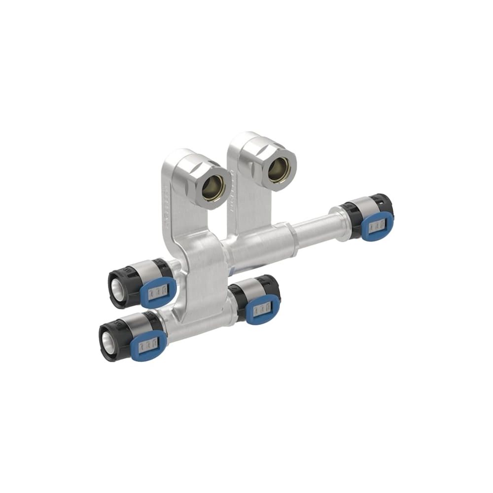 Geberit FlowFit Set Anschluss-T-Stücke für Vor-/Rücklauf, mit Anschlussverschraubung... GEBERIT-619440222 4025410076625 (Abb. 1)