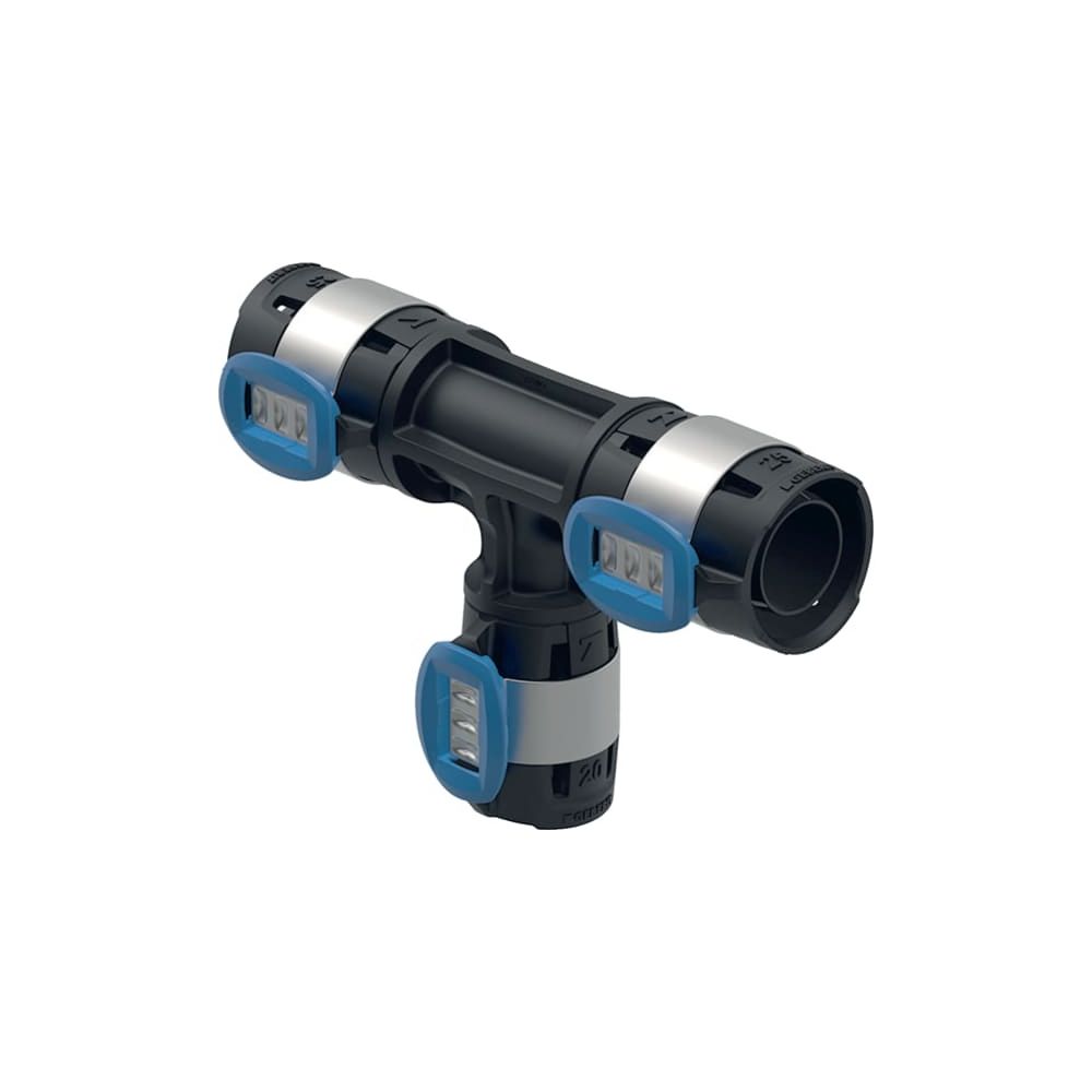 Geberit FlowFit T-Stück reduziert, d 25mm, d1 16mm, d2 20mm, PPSU... GEBERIT-620108001 4025410059703 (Abb. 1)