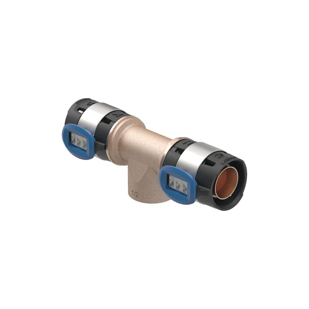 Geberit FlowFit T-Stück mit Innengewinde Bleifreier, d 25mm, Rp 3/4″, d1 25mm, Rotgu... GEBERIT-620162001 4025416605256 (Abb. 3)
