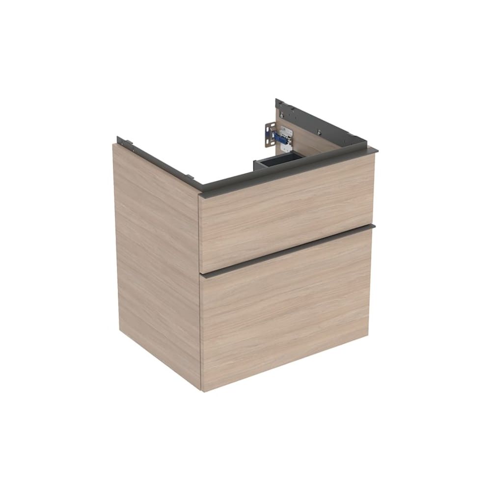 Geberit iCon Unterschrank für Waschtisch, 2 Schubladen Waschtisch 60cm, Eiche, Melam... GEBERIT-502303JH1 4025410942296 (Abb. 3)