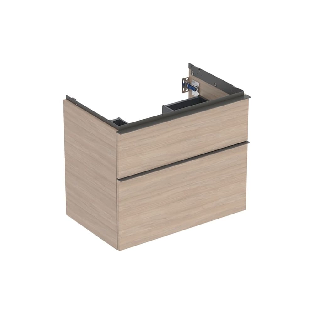 Geberit iCon Unterschrank für Waschtisch, 2 Schubladen Waschtisch 75cm, Eiche, Melam... GEBERIT-502304JH1 4025410942333 (Abb. 3)