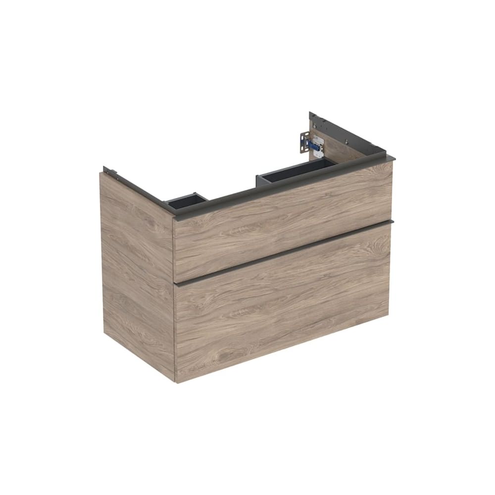 Geberit iCon Unterschrank für Waschtisch 2 Schubladen Waschtisch 90cm, Nussbaum hick... GEBERIT-502305JR1 4025410942401 (Abb. 3)