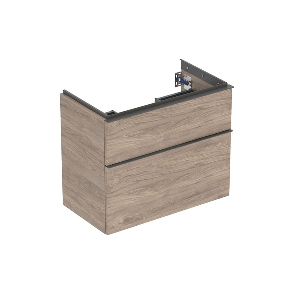 Geberit iCon Unterschrank für WT 2 Schubladen verkürzte Ausladung WT 75cm, Nussbaum ... GEBERIT-502308JR1 4025410942524 (Abb. 3)