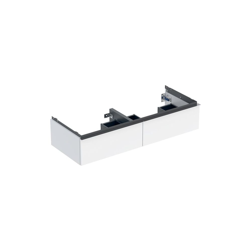 Geberit iCon Unterschrank für Doppelwaschtisch, 2 Schubladen 120x24,7cm, Weiß, lacki... GEBERIT-502314012 4025410941565 (Abb. 3)