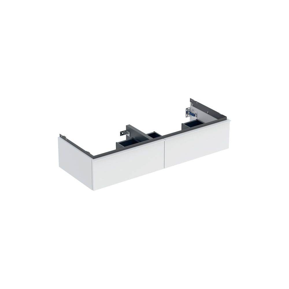 Geberit iCon Unterschrank für Doppelwaschtisch, 2 Schubladen 120x24,7cm, Weiß, lacki... GEBERIT-502314013 4025410941572 (Abb. 3)