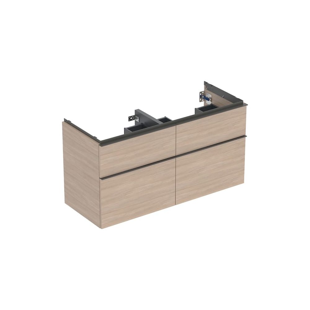 Geberit iCon Unterschrank für Doppelwaschtisch, 4 Schubladen 120x61,5cm, Eiche Melam... GEBERIT-502309JH1 4025410942531 (Abb. 3)