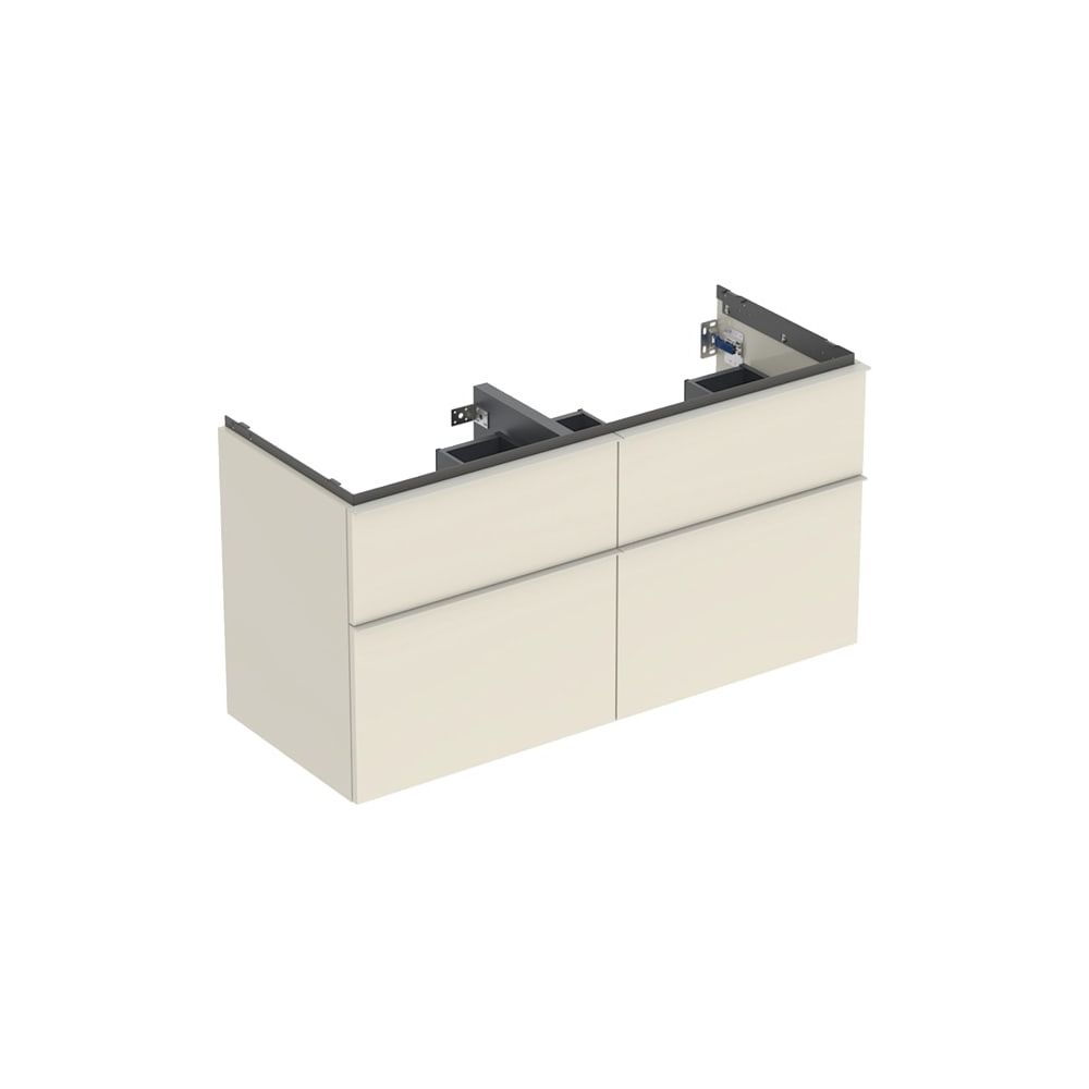 Geberit iCon Unterschrank für Doppelwaschtisch 4 Schubladen 120x615cm Sandgrau lacki... GEBERIT-502309JL1 4025410942555 (Abb. 3)