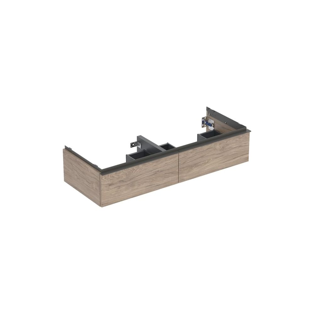 Geberit iCon Unterschrank für Doppelwaschtisch 2 Schubladen 120x247cm, Nussbaum hick... GEBERIT-502314JR1 4025410942760 (Abb. 3)
