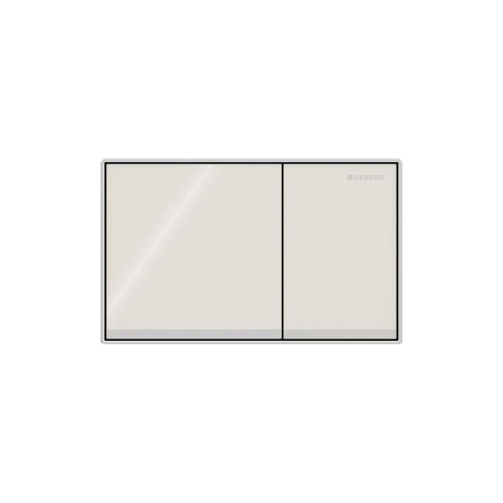 Geberit Omega 60 Drückerplatte, 2-Mengen-Spülung, Square, flächenbündig Sandgrau, ve... GEBERIT-115081JL1 4025410946911 (Abb. 3)