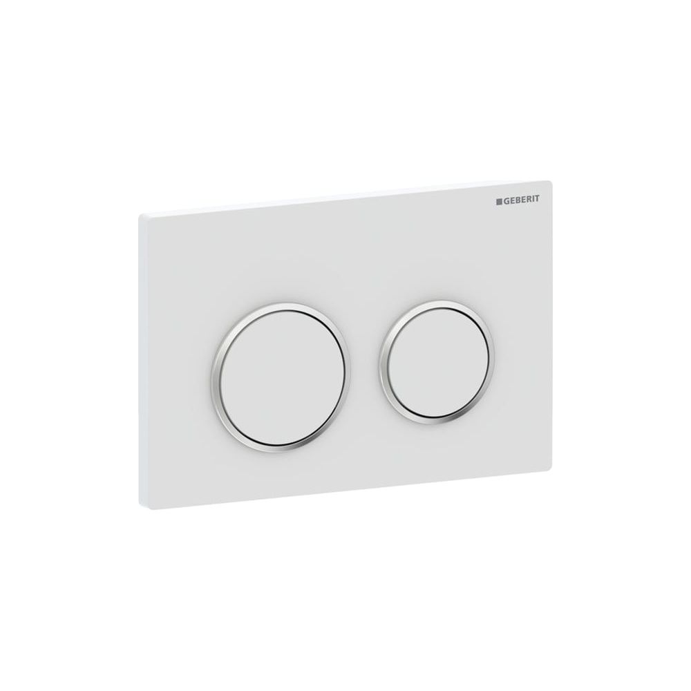 Geberit Betätigungsplatte Omega20, 2-Mengen-Spülung, 142x212x10mm, Kunststoff, Mattw... GEBERIT-115085JT1 4025410693297 (Abb. 2)