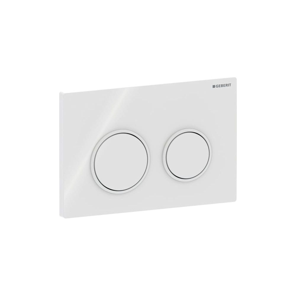 Geberit Betätigungsplatte Omega20, 2-Mengen-Spülung, 21,2x14,2x1cm, Kunststoff, Weiß... GEBERIT-115085111 4025410693310 (Abb. 2)