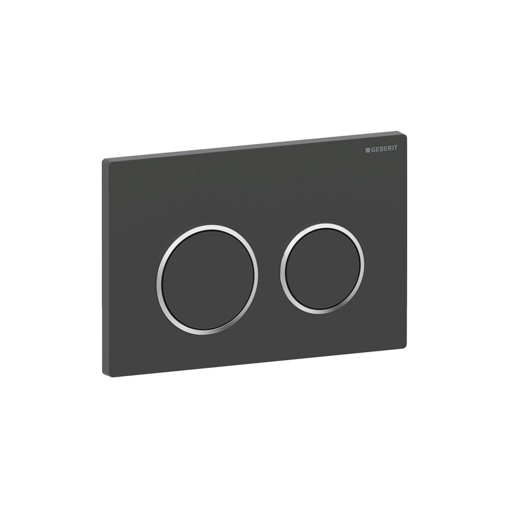 Geberit Betätigungsplatte Omega20, 2-Mengen-Spülung, 142x212x10mm, Kunststoff, Schwa... GEBERIT-115085141 4025410693358 (Abb. 2)