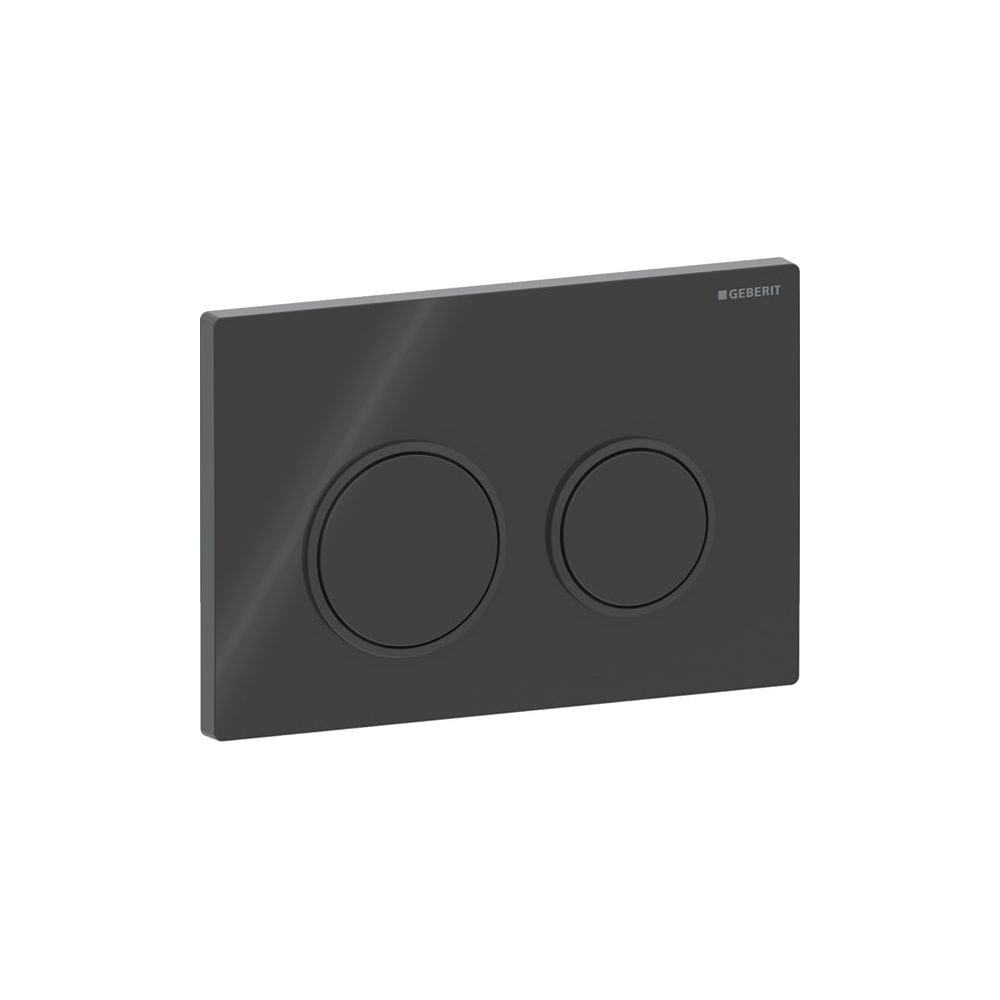 Geberit Betätigungsplatte Omega20, 2-Mengen-Spülung, Kunststoff, Schwarz/Mattschwarz... GEBERIT-115085DW1 4025410693372 (Abb. 2)