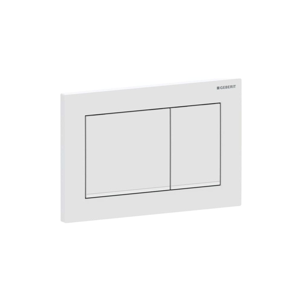 Geberit Betätigungsplatte Omega20, 2-Mengen-Spülung, Kunststoff, Weiß matt/glänzend,... GEBERIT-115080011 4025410693716 (Abb. 2)
