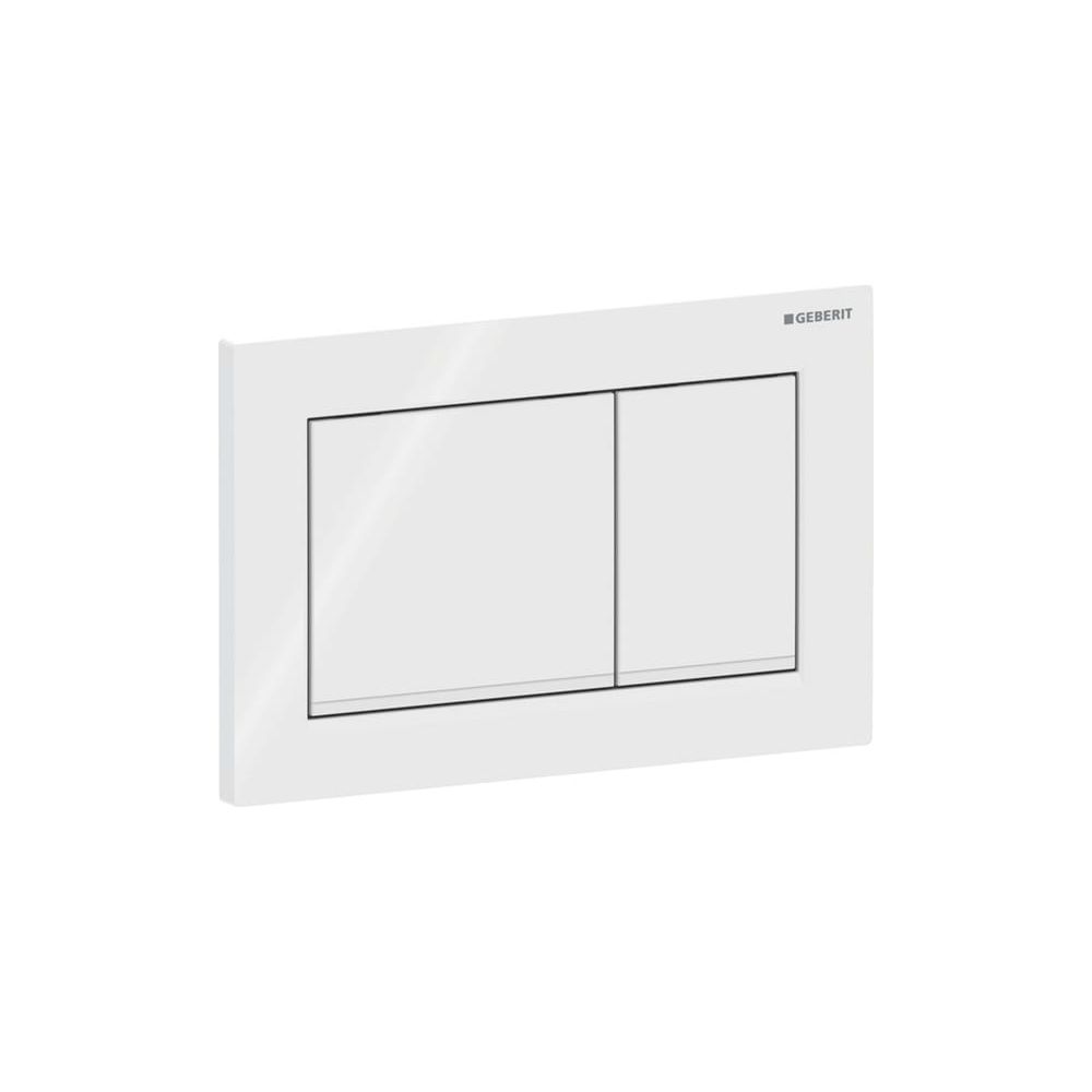 Geberit Betätigungsplatte Omega20, 2-Mengen-Spülung, Kunststoff, Weiß/Mattweiß... GEBERIT-115080111 4025410693495 (Abb. 2)