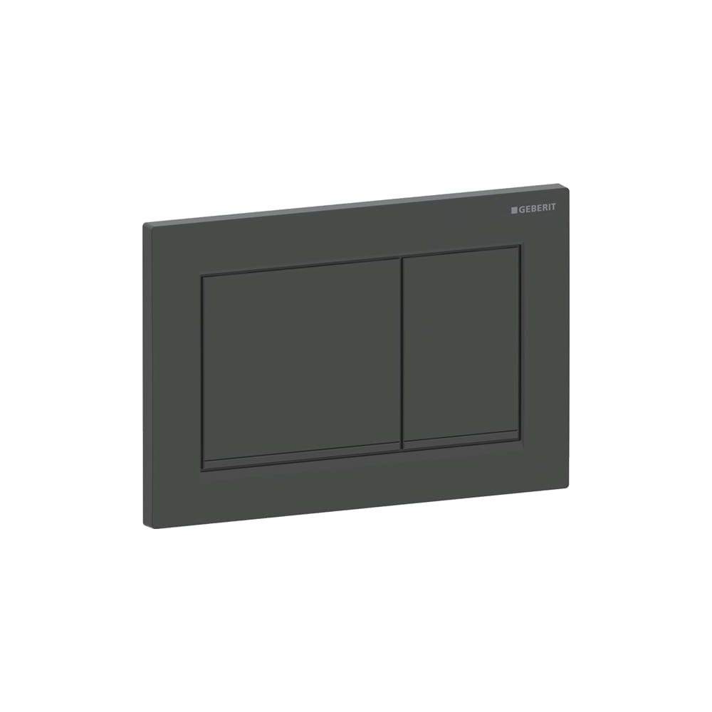 Geberit Betätigungsplatte Omega20, 2-Mengen-Spülung, 212x142x10mm, Kunststoff, Schwa... GEBERIT-115080161 4025410693778 (Abb. 2)