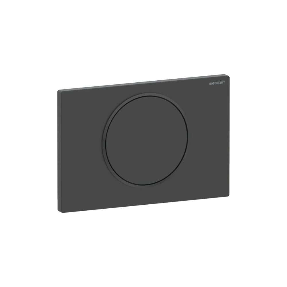 Geberit Drückerplatte Sigma10, für Spül-Stopp Spülung, rund, Schwarz/Schwarz matt la... GEBERIT-115758165 4025410693235 (Abb. 2)