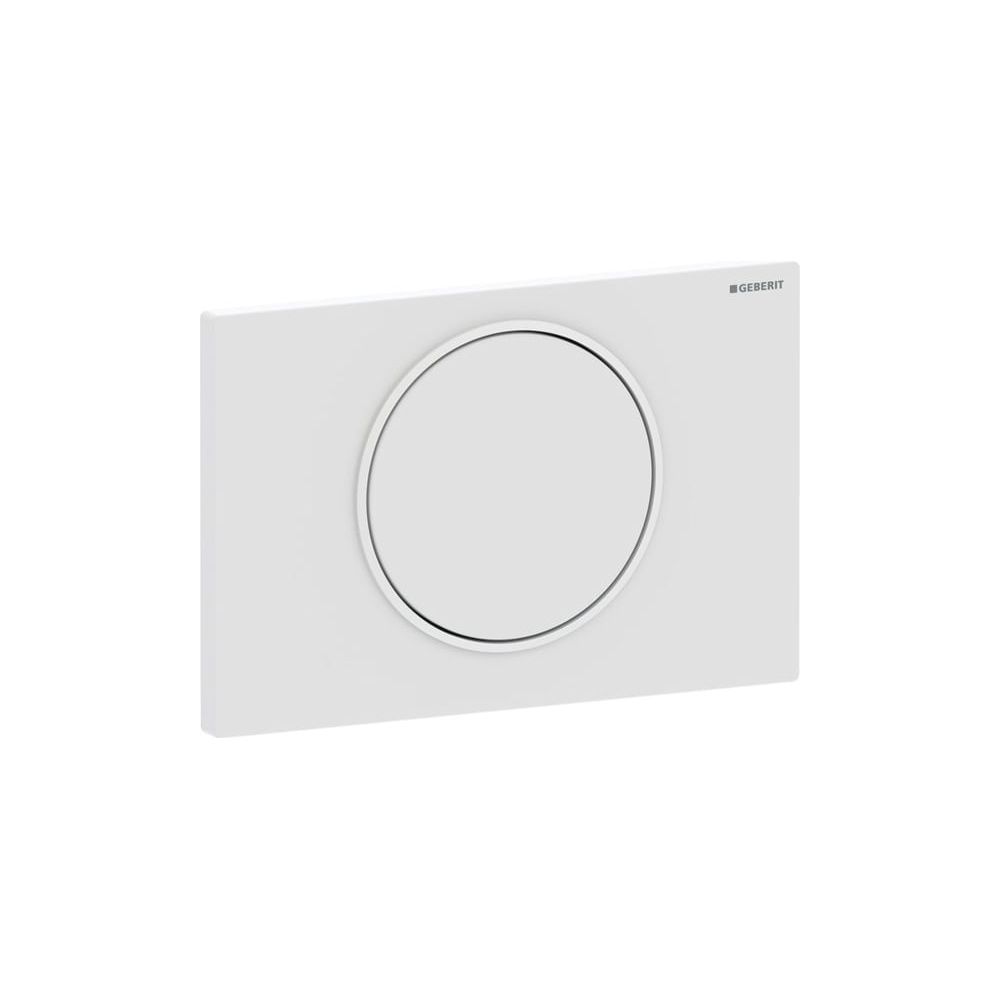 Geberit Drückerplatte Sigma10, für Spül-Stopp Spülung, rund, Weiß Weiß matt lackiert... GEBERIT-115758015 4025410693006 (Abb. 2)