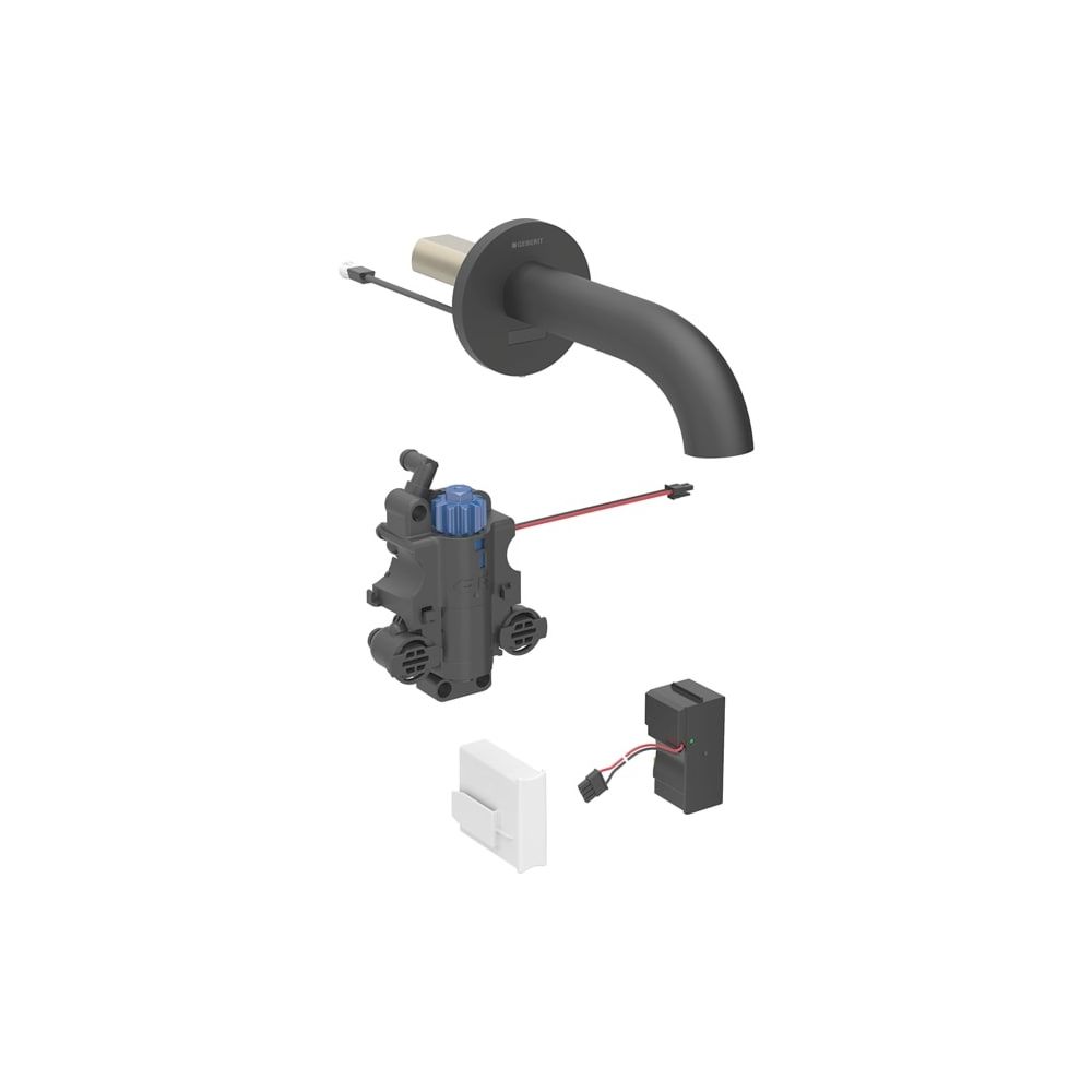 Geberit Piave Waschtischarmatur Wandmontage Netzbetrieb mit Thermostatmischer Länge ... GEBERIT-116267141 4025410064165 (Abb. 1)