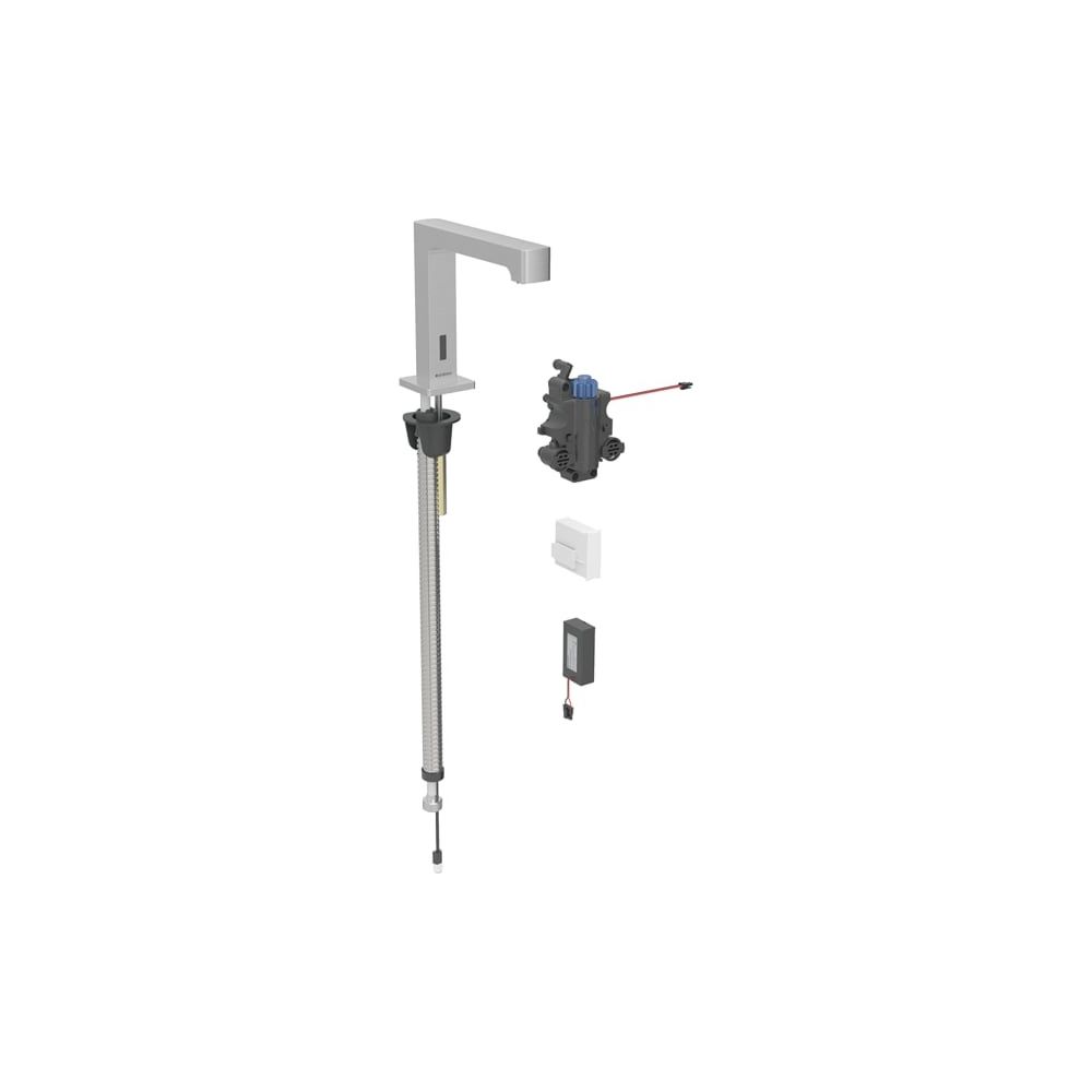 Geberit Brenta Waschtischarmatur, Standmontage, Batteriebetrieb, für UP-Funktionsbox... GEBERIT-116198SN1 4025410065100 (Abb. 1)
