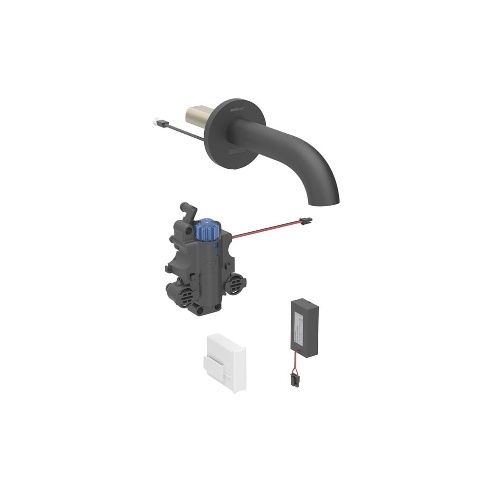 Geberit Piave Waschtischarmatur Wandmontage Batteriebetr. mit Thermostatmischer Läng... GEBERIT-116288141 4025410064356 (Abb. 1)