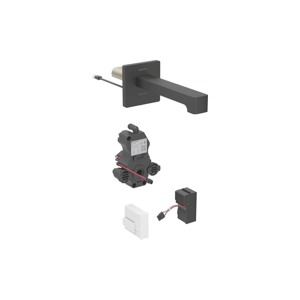 Geberit Brenta Waschtischarmatur Wandmontage, Netzbetrieb, mit Mischer, Länge 17cm, ... GEBERIT-116272141 4025410064196 (Abb. 1)