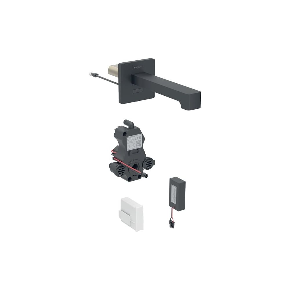 Geberit Brenta Waschtischarmatur Wandmontage, Batteriebetrieb, ohne Mischer, Länge 1... GEBERIT-116273141 4025410064219 (Abb. 1)