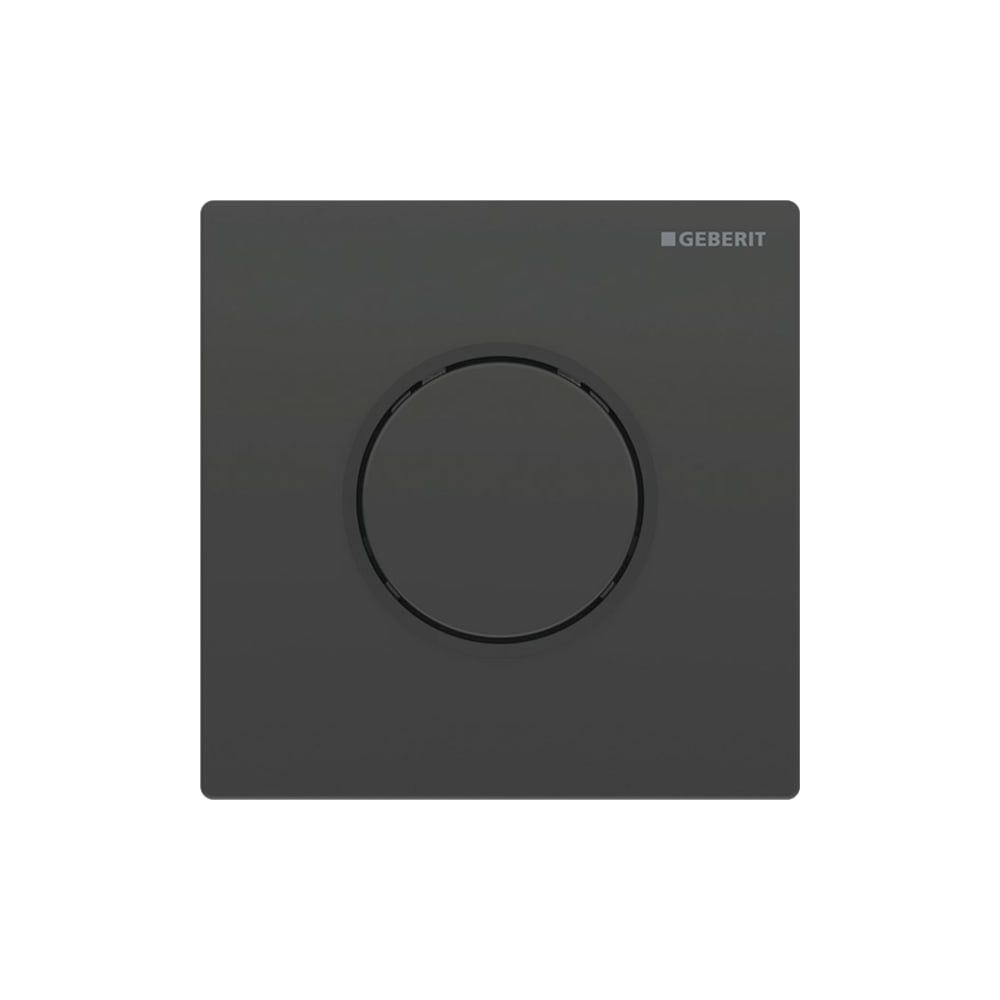 Geberit Typ 10 Urinalsteuerung mit pneumatischer Spülauslösung, Round, Schwarz/Matts... GEBERIT-116015DW1 4025410703460 (Abb. 1)