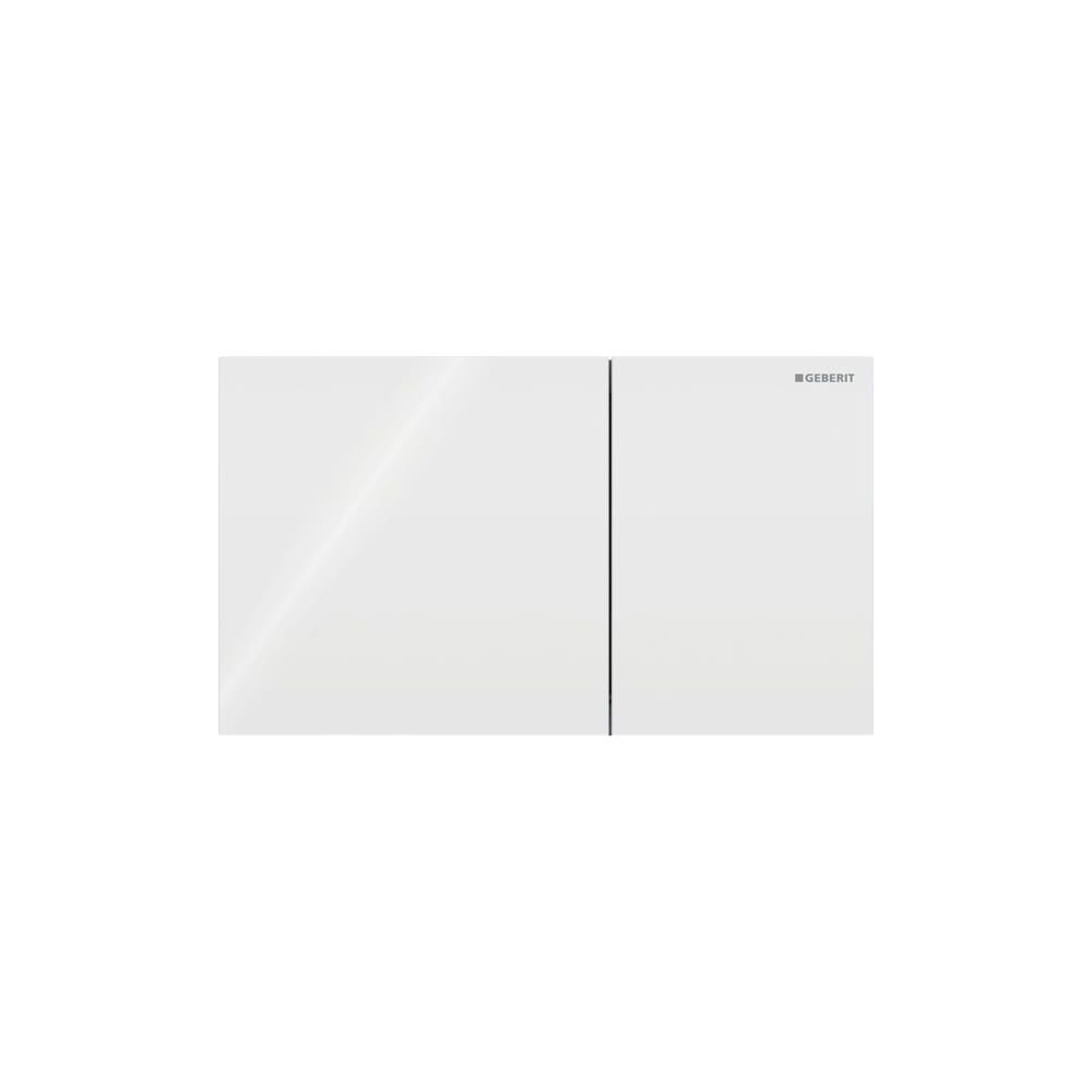 Geberit Sigma 70 Drückerplatte, 2-Mengen-Spülung Square Breite 25cm, Glas, Weiß... GEBERIT-115622SI1 4025410762221 (Abb. 1)
