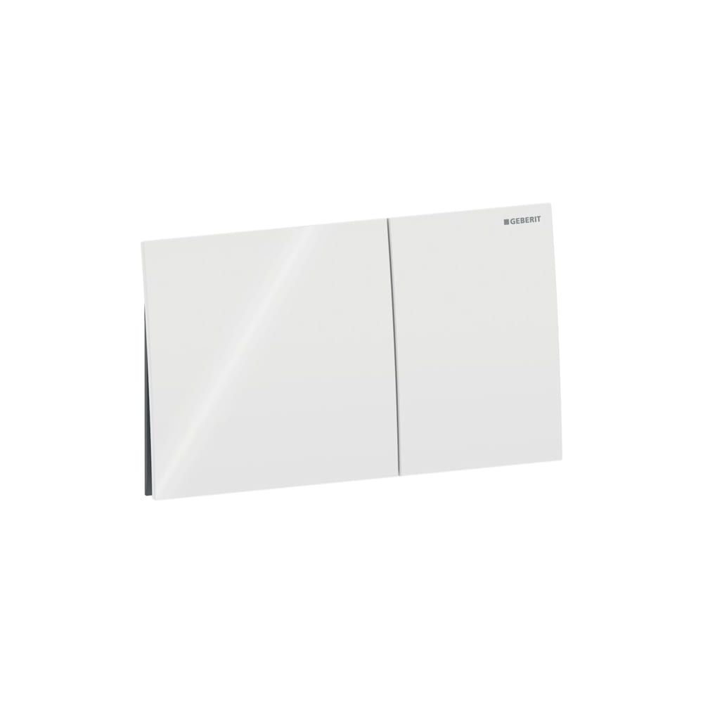 Geberit Drückerplatte Sigma70, 2-Mengen-Spülung Square Breite 25cm, Glas, Weiß... GEBERIT-115622SI1 4025410762221 (Abb. 3)