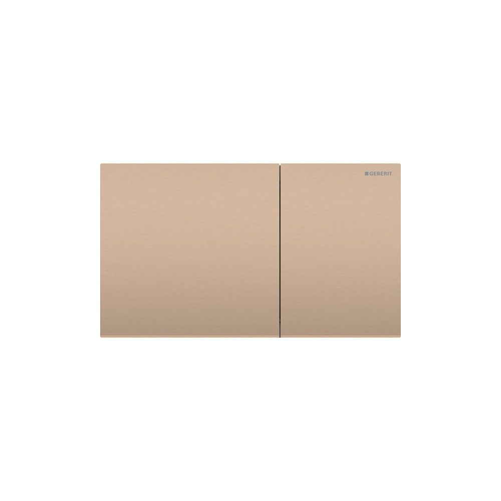Geberit Sigma 70 Drückerplatte, 2-Mengen-Spülung Square Breite 25cm, Rotgold gebürst... GEBERIT-115622QB1 4025410762337 (Abb. 1)